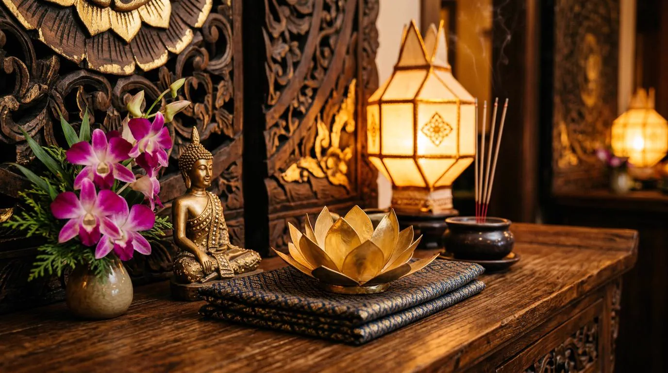 Décoration thaïlandaise authentique au restaurant A Pattaya 91
