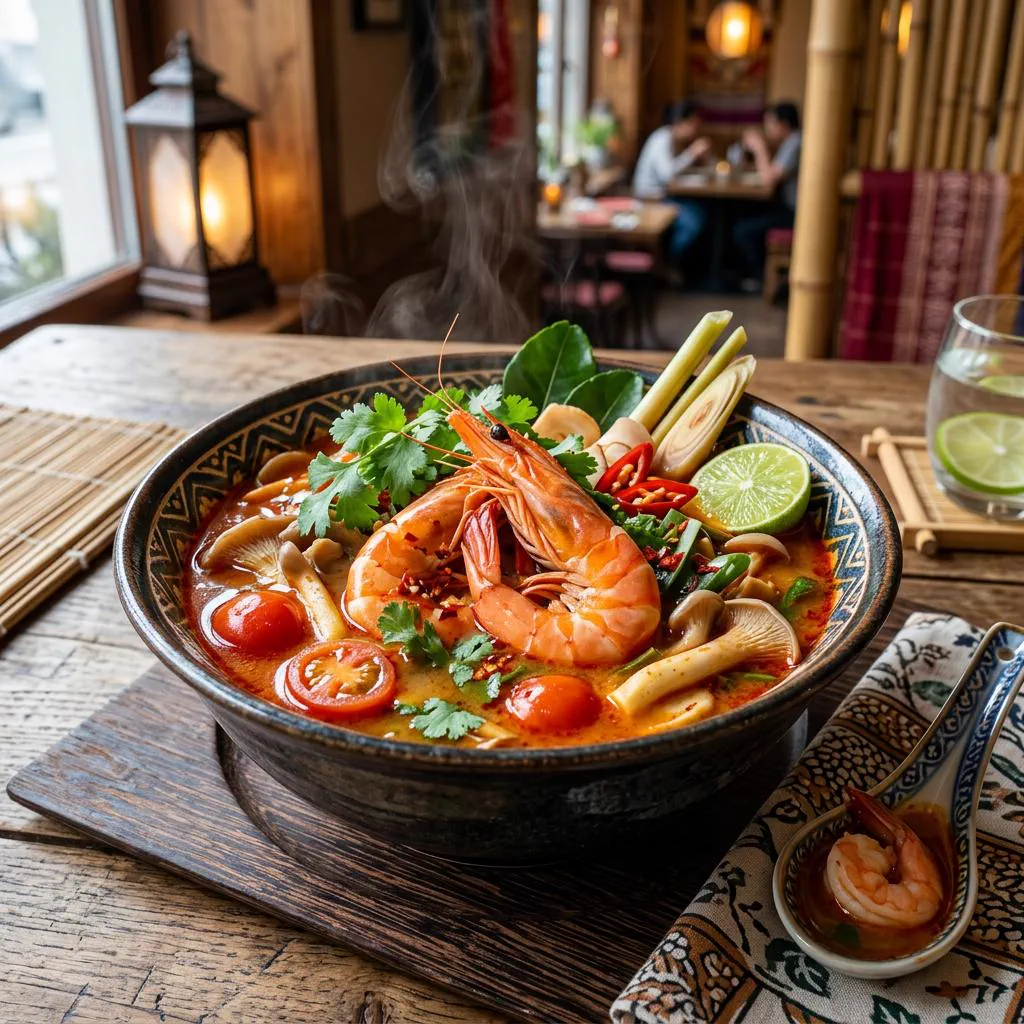 Tom Yum Kung - Soupe piquante aux crevettes