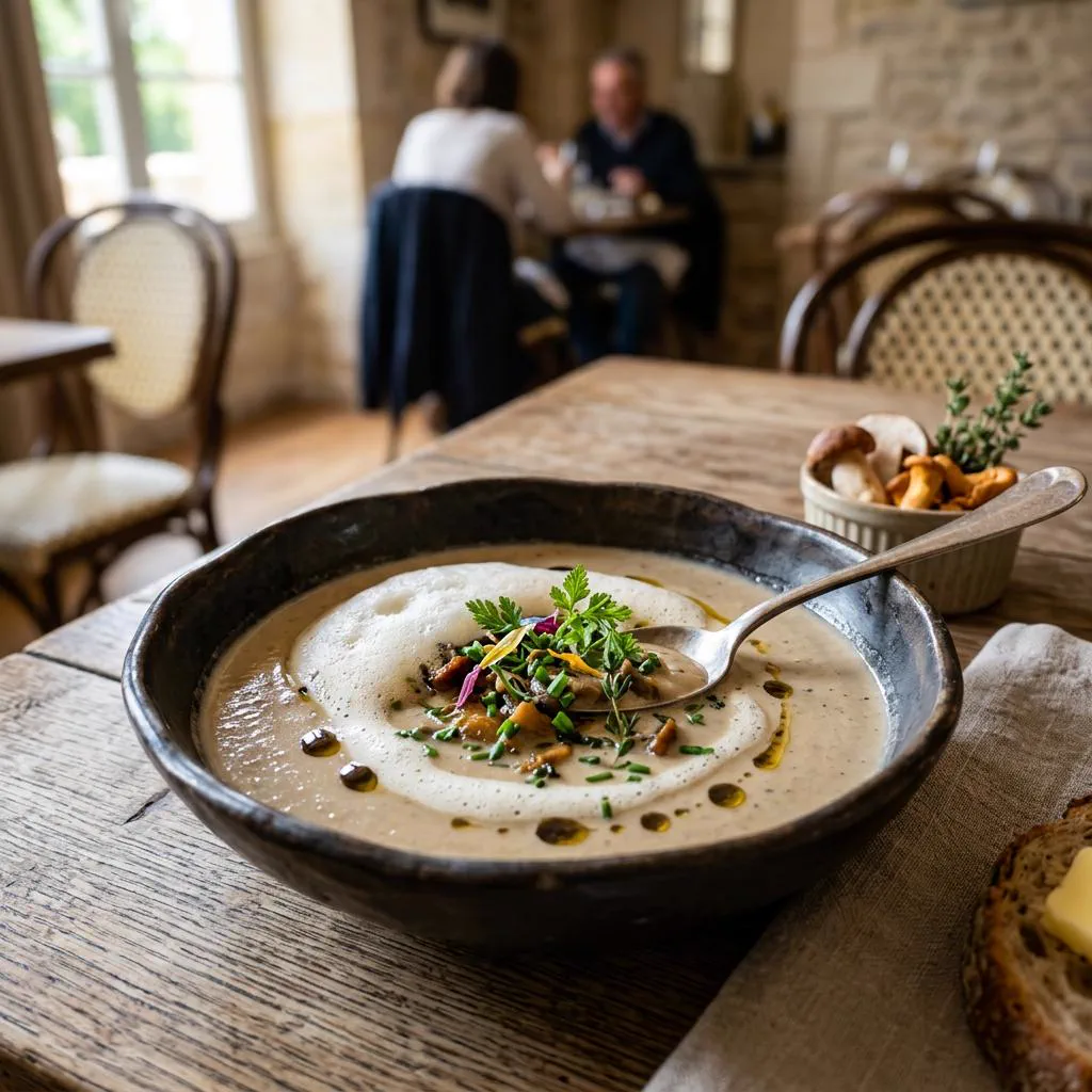 Veloute de champignons sauvages