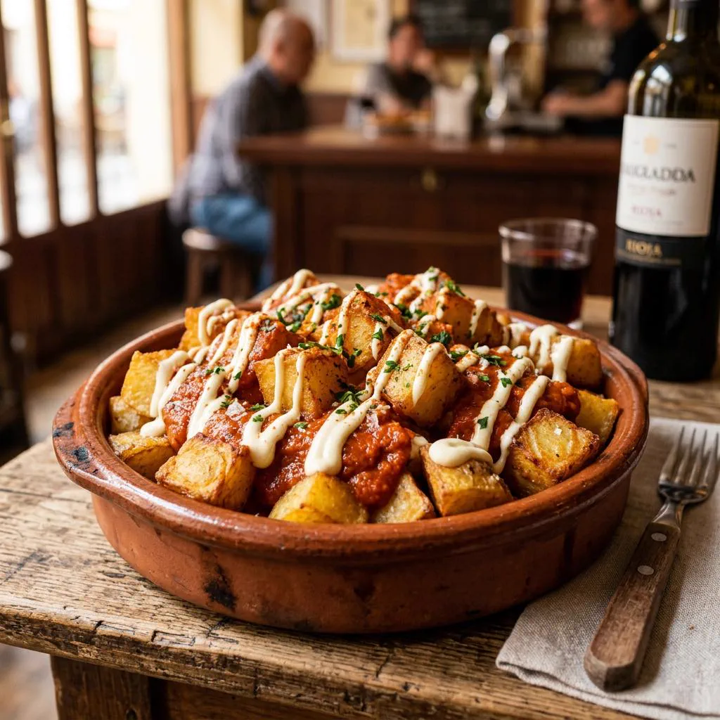 Patatas bravas sauce piquante