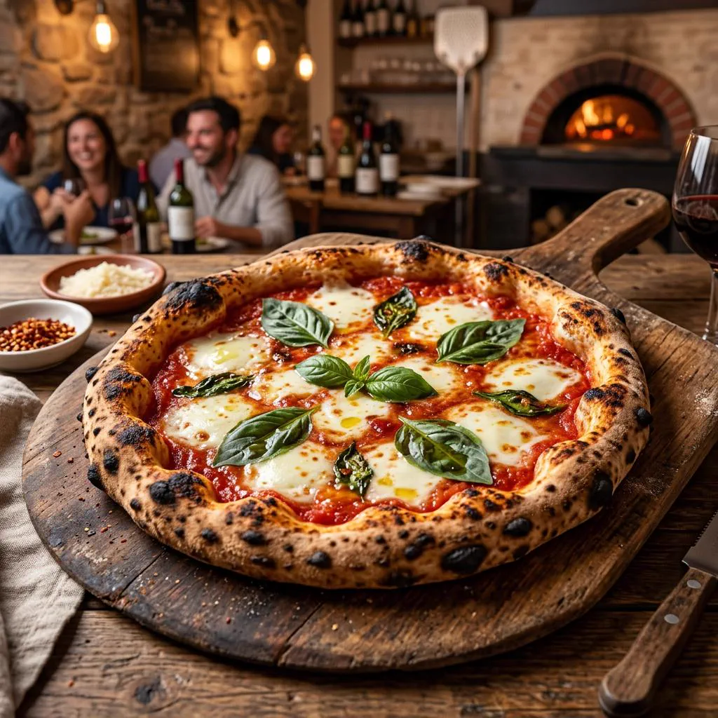 Pizza margherita napolitaine