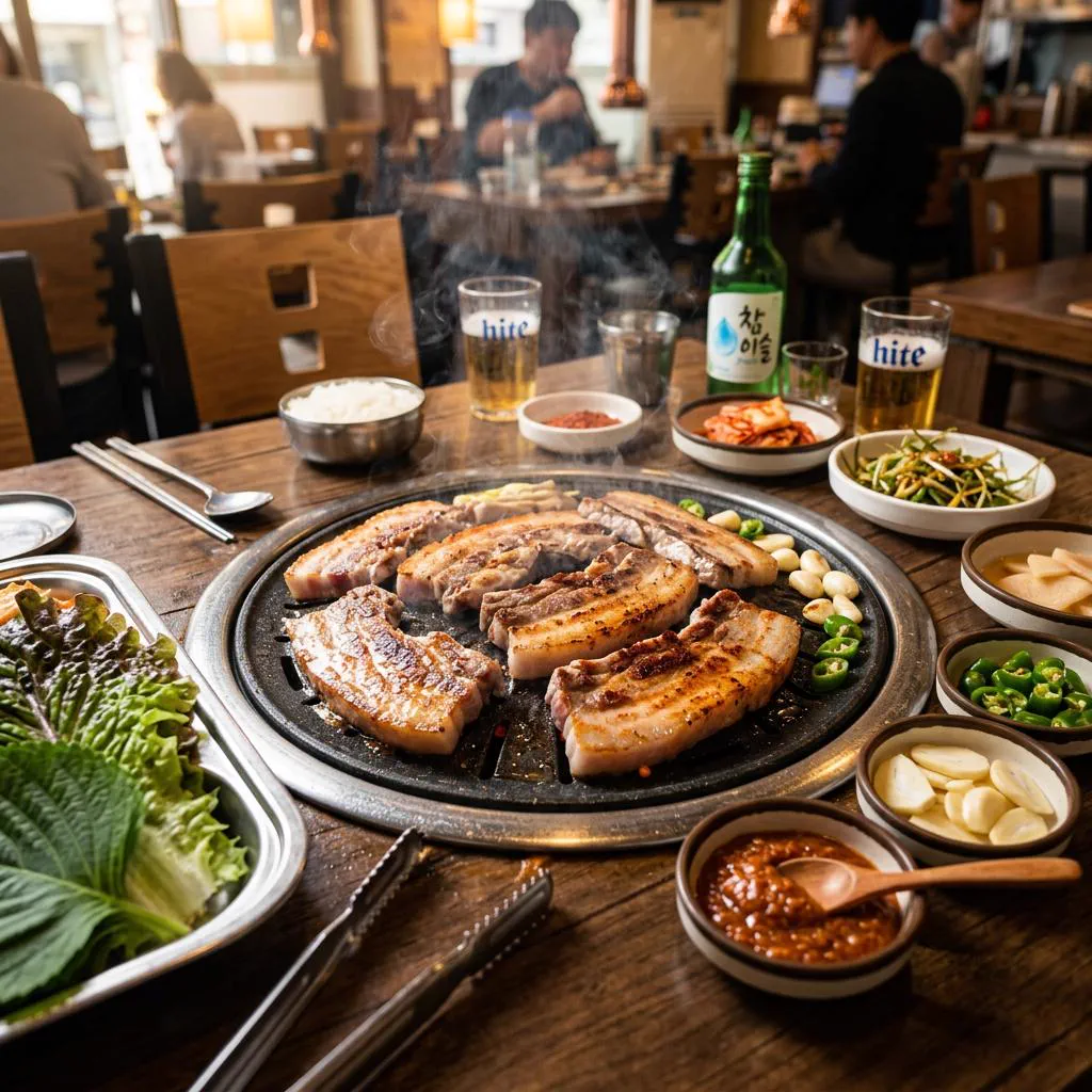 Samgyeopsal porc grillé