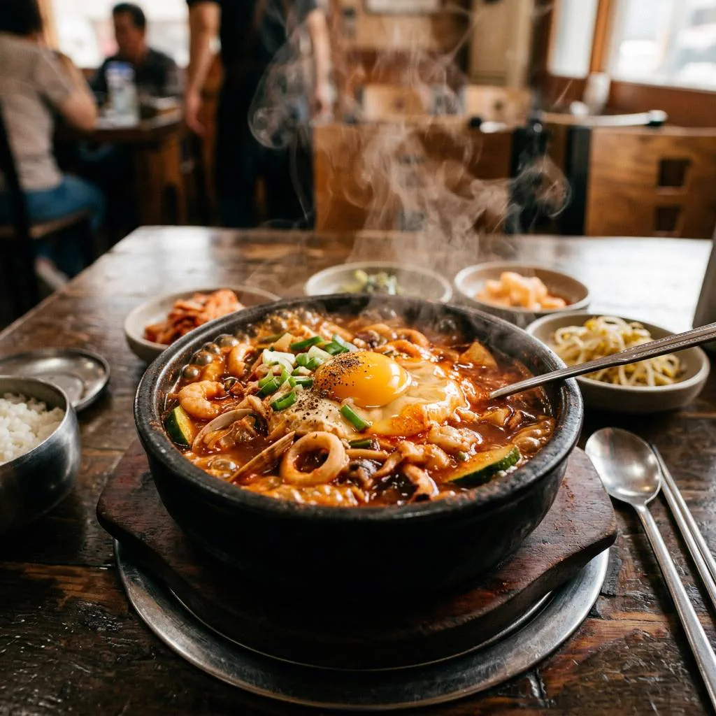Sundubu Jjigae tofu épicé