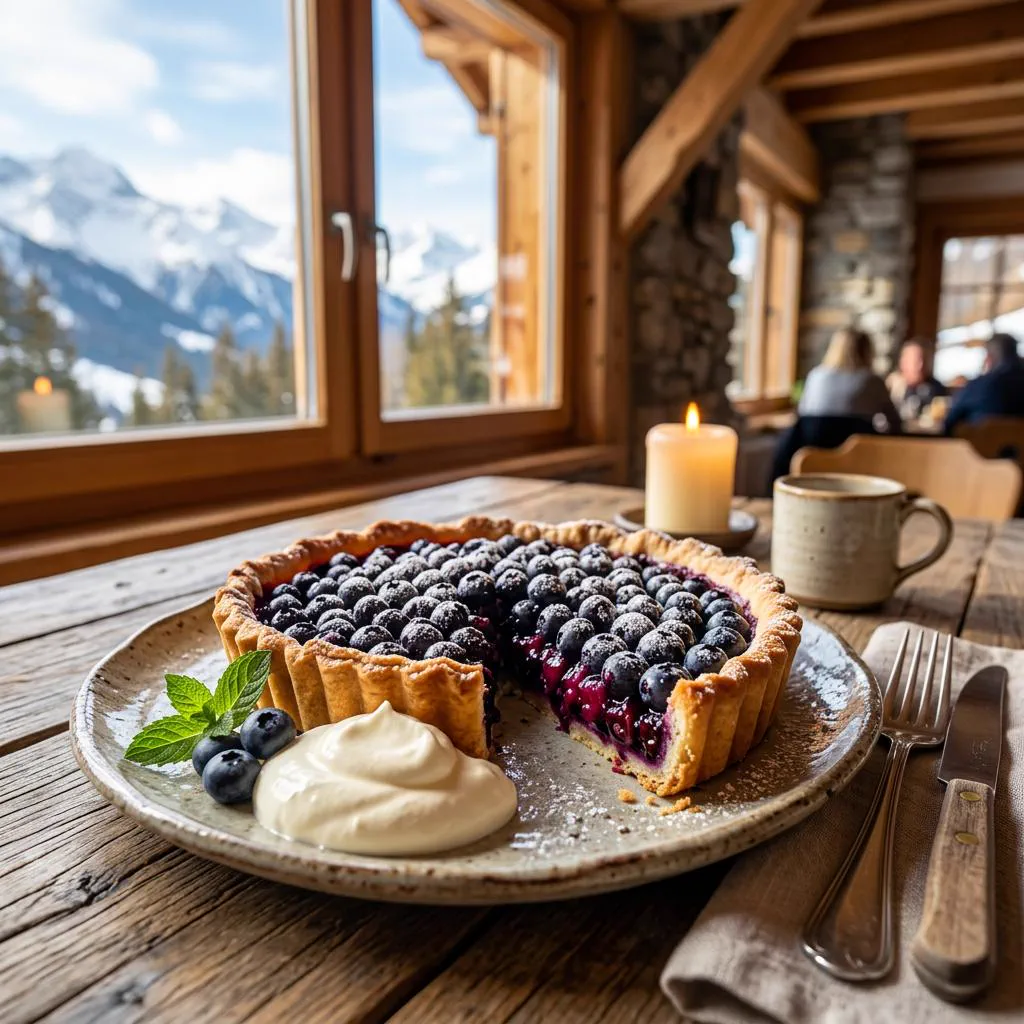 Tarte aux myrtilles