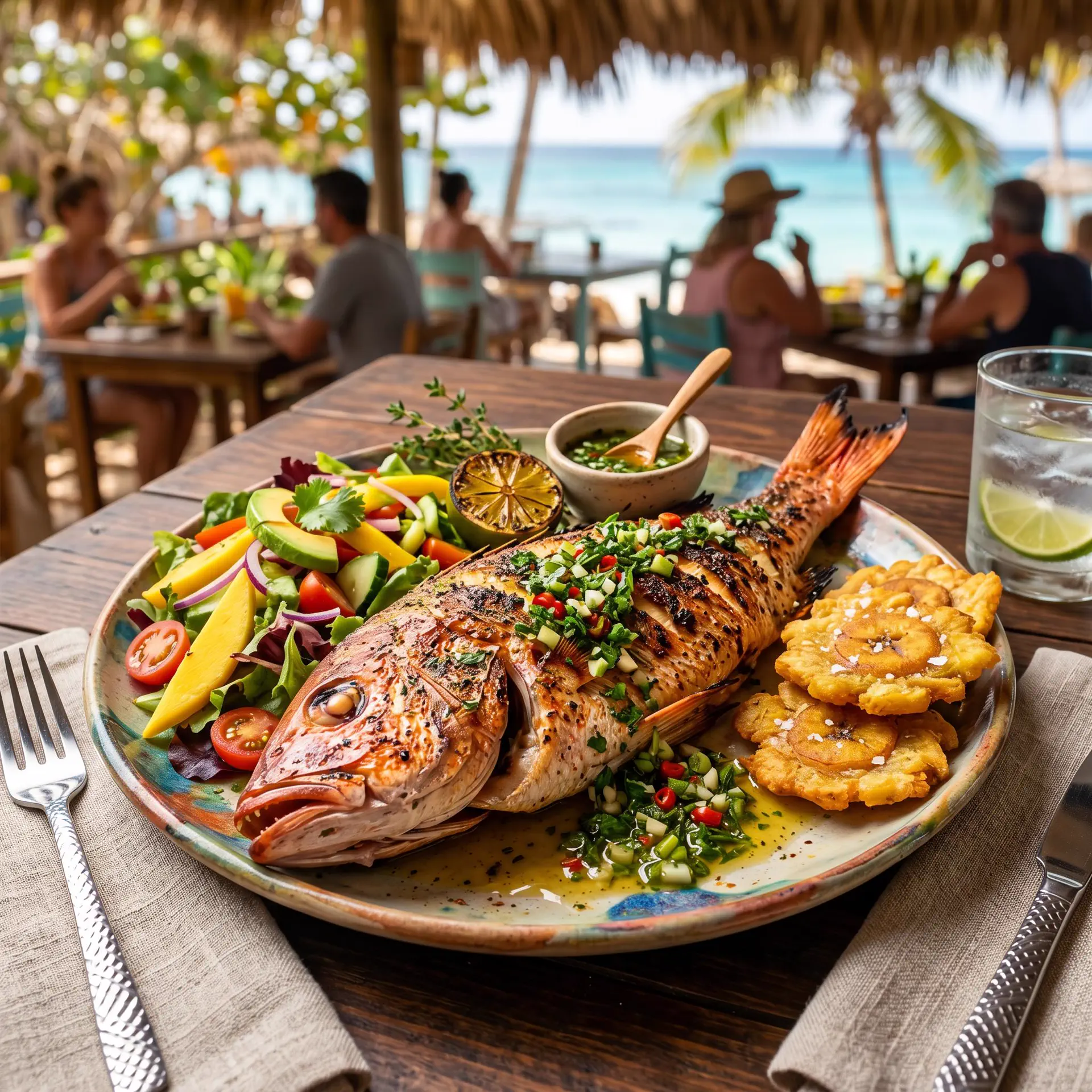 Grilled fish