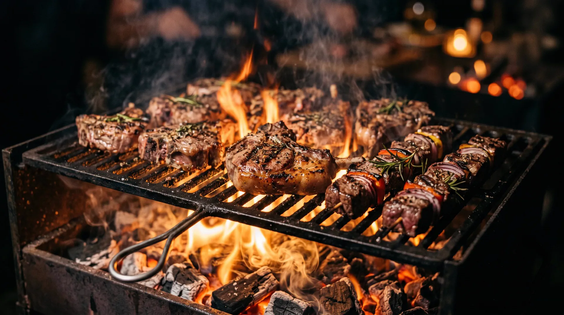 Grillades au feu de bois Osaray Grill