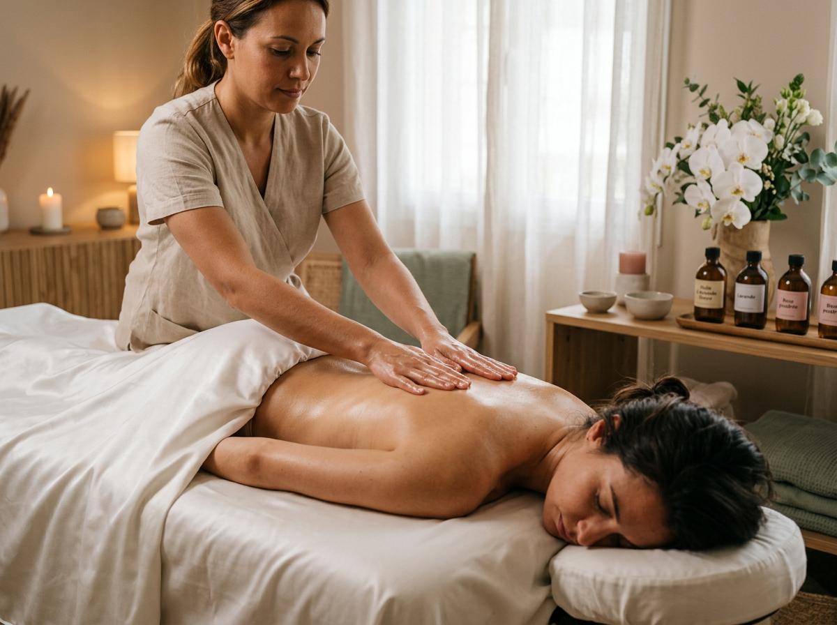 Massage californien fluide et enveloppant