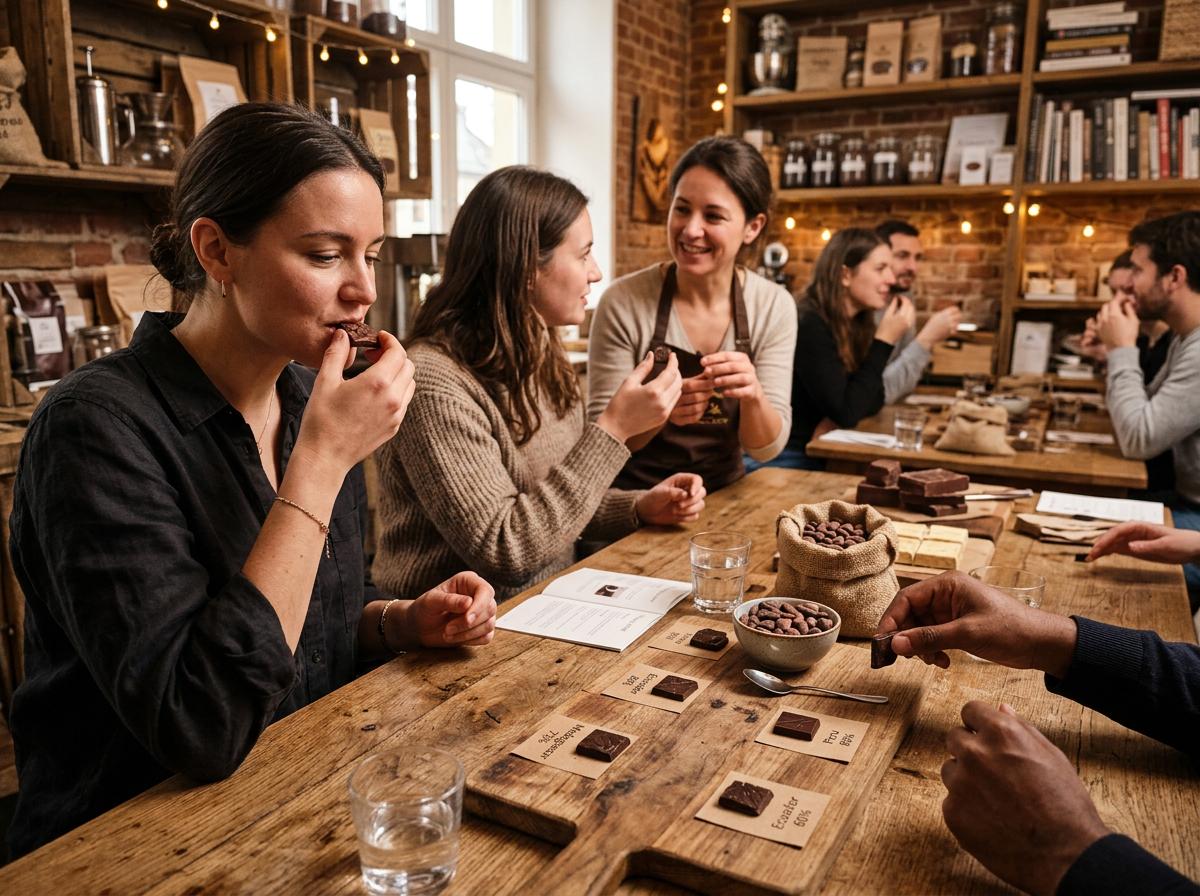 Atelier de dégustation de chocolat
