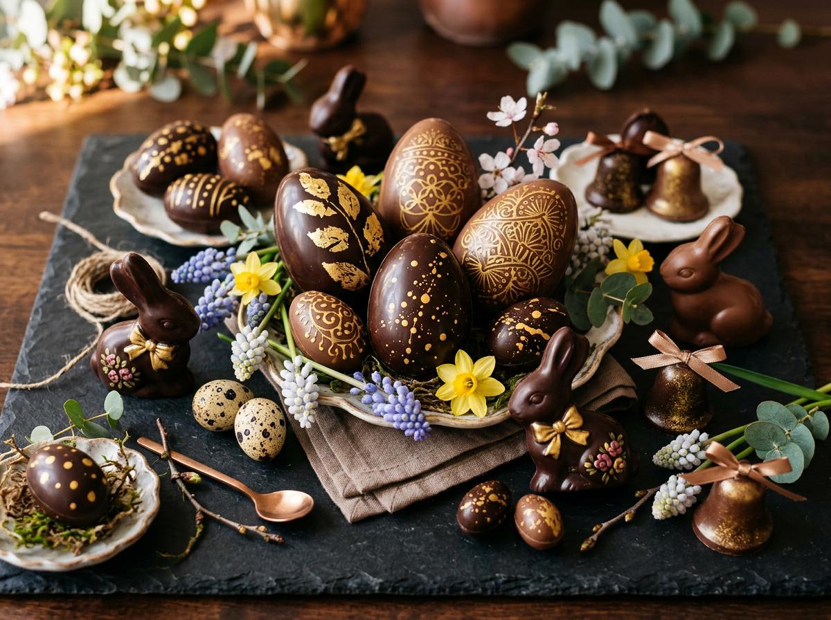 Collection de chocolats de Pâques