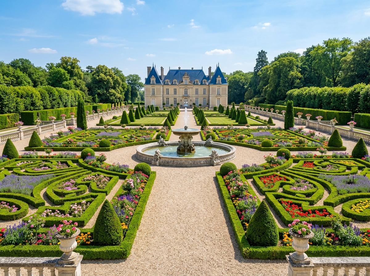 Jardin classique a la francaise