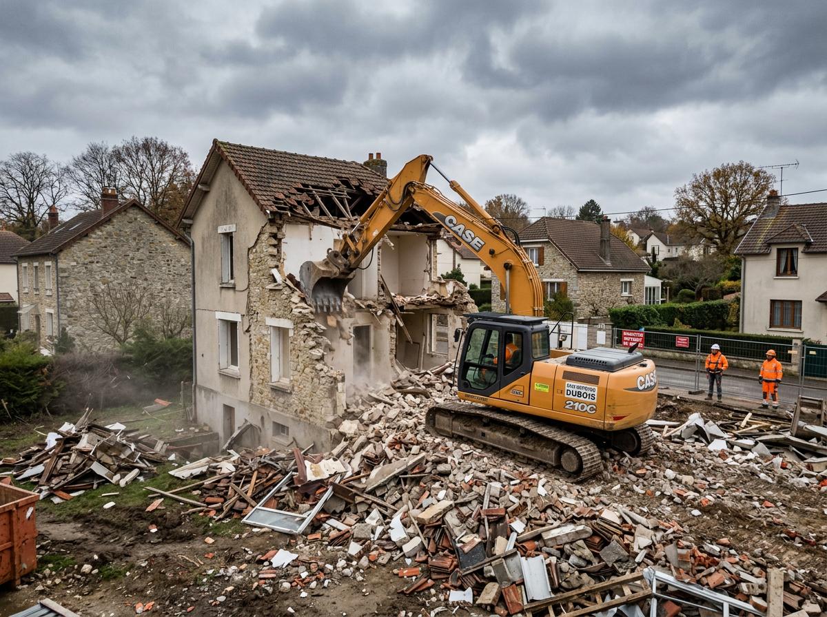 Demolition maison ancienne Essonne